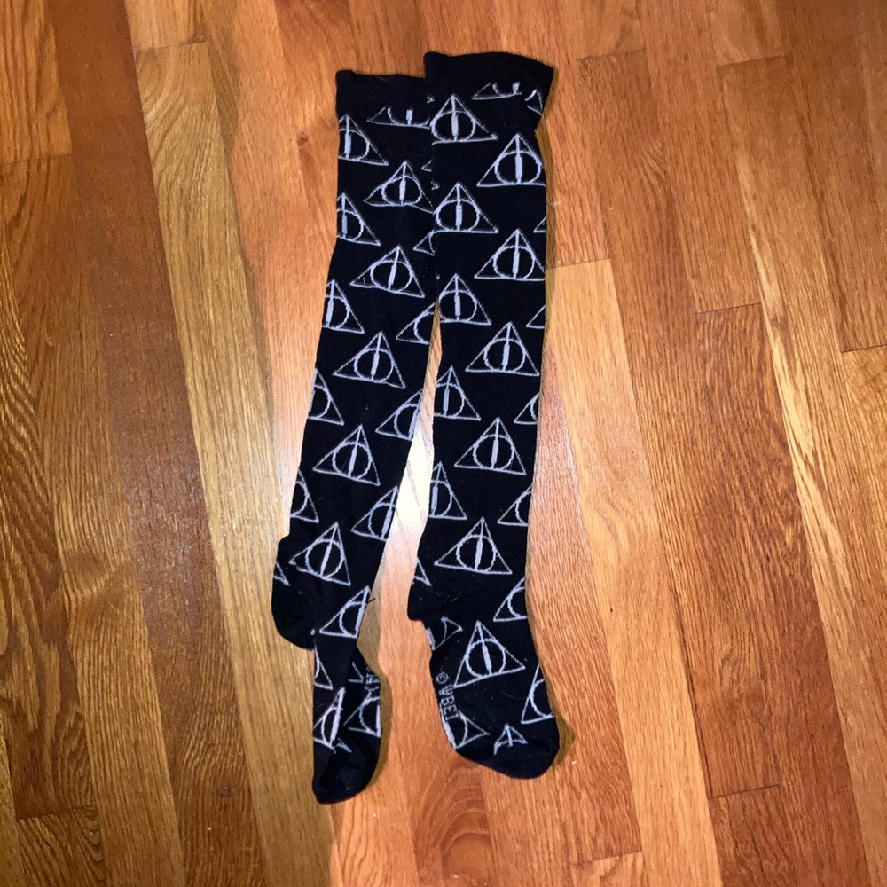 Harry Potter Deathly Hallows Knee-High Socks